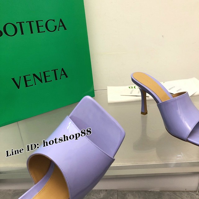 BOTTEGA VENETA高端時尚女鞋 寶緹嘉漆皮版2022-22早春最新高跟涼鞋拖鞋 dx3545